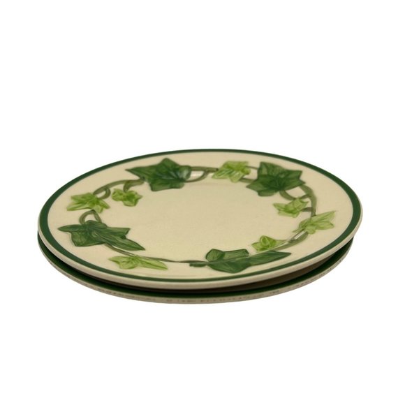 Franciscan Ivy Pair Bread & Butter Plates 6.25" Round California Earthenware - Picture 5 of 5